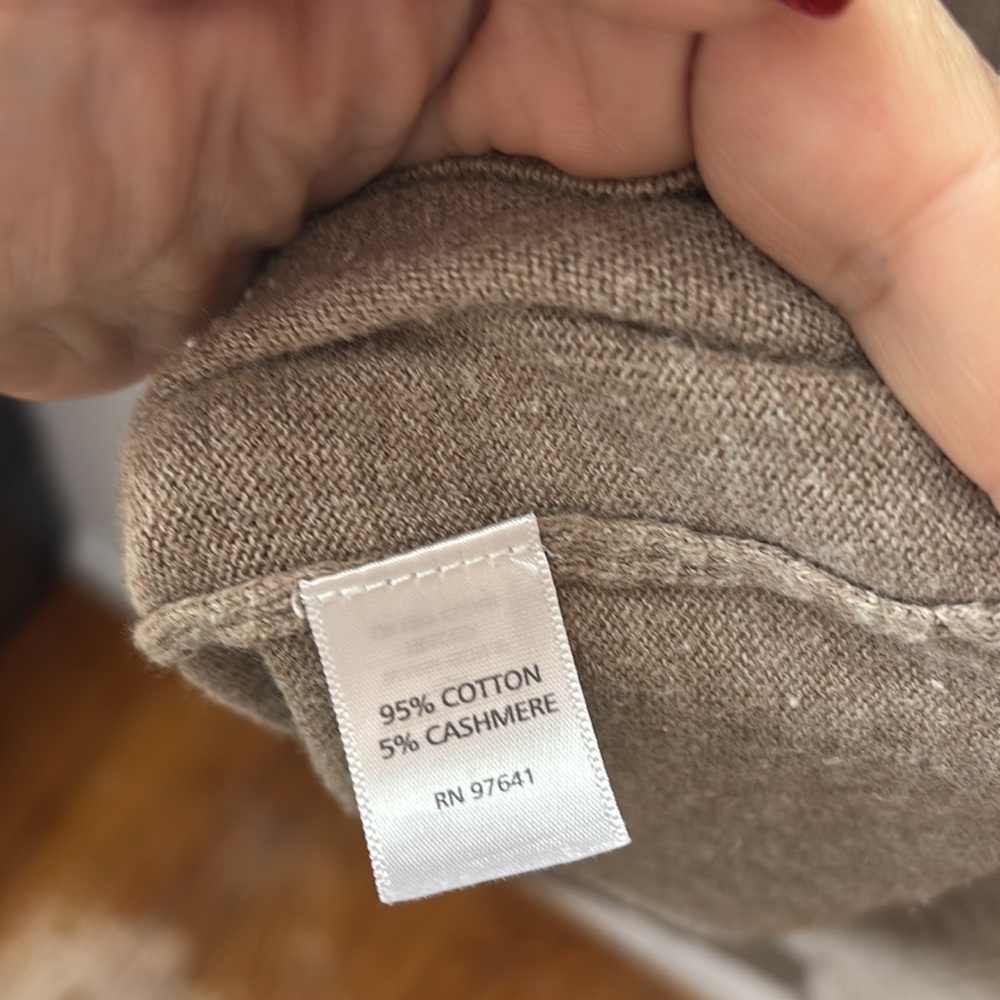 Pure Jill Cotton/Cashmere Blend Sweater Dress - midi length - Picture 6 of 6